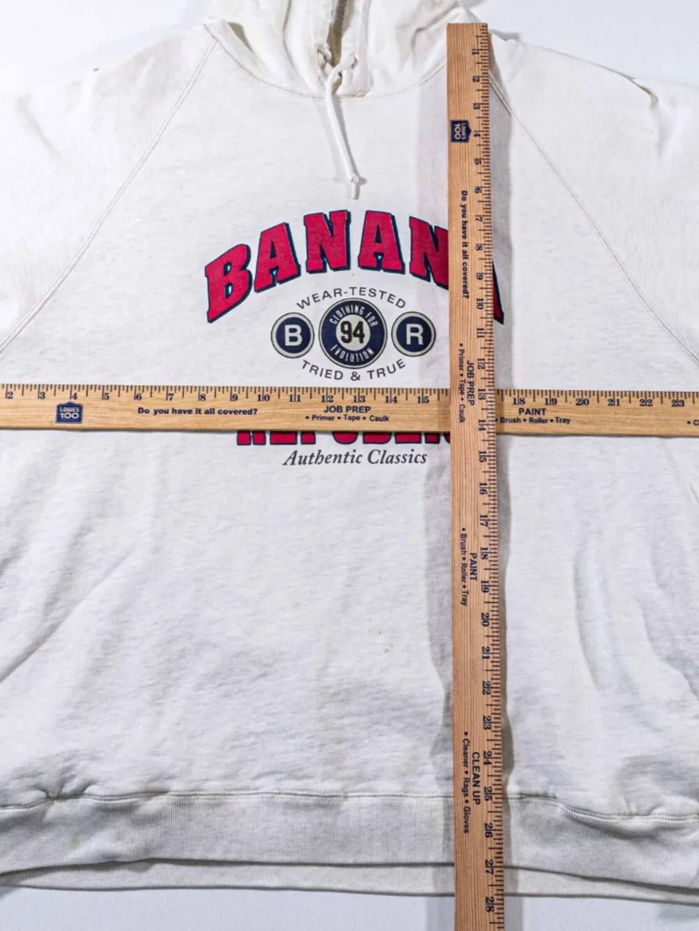 Vintage Banana Republic Authentic Classics Hoodie Large 90s Sweatshirt VTG